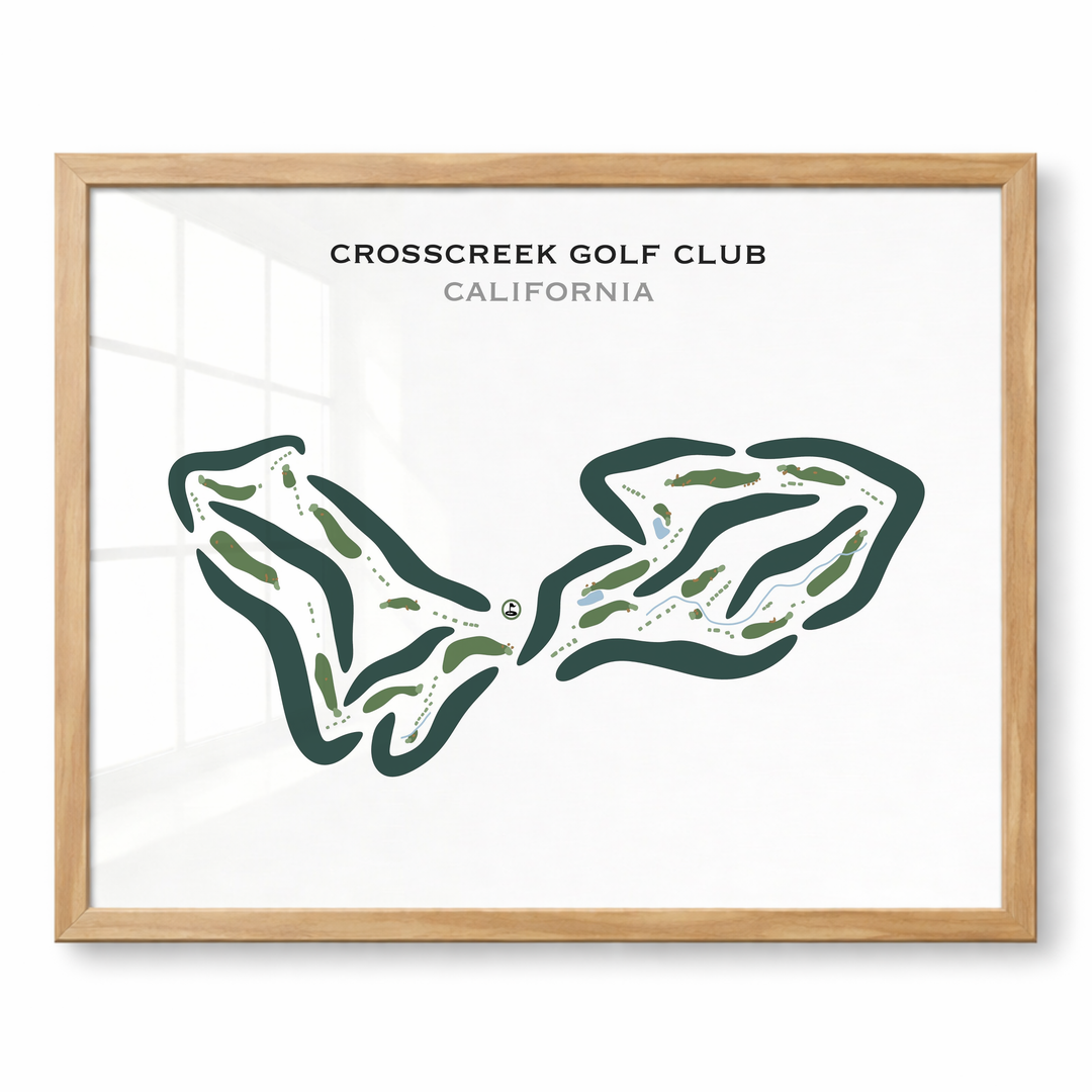CrossCreek Golf Club, California - Printed Golf Courses