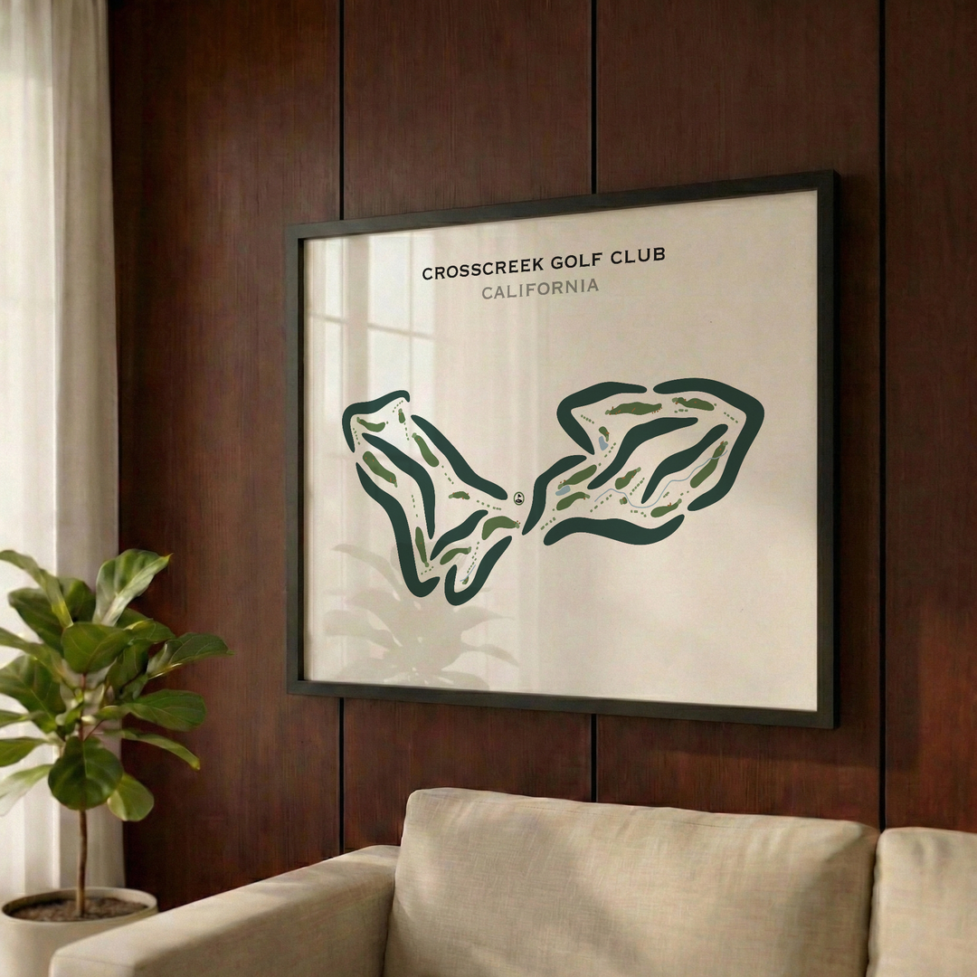 CrossCreek Golf Club, California - Printed Golf Courses