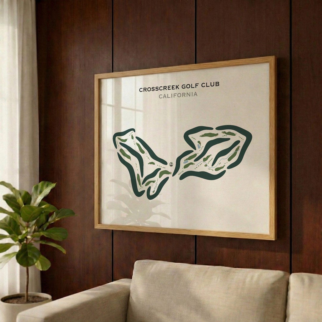 CrossCreek Golf Club, California - Printed Golf Courses