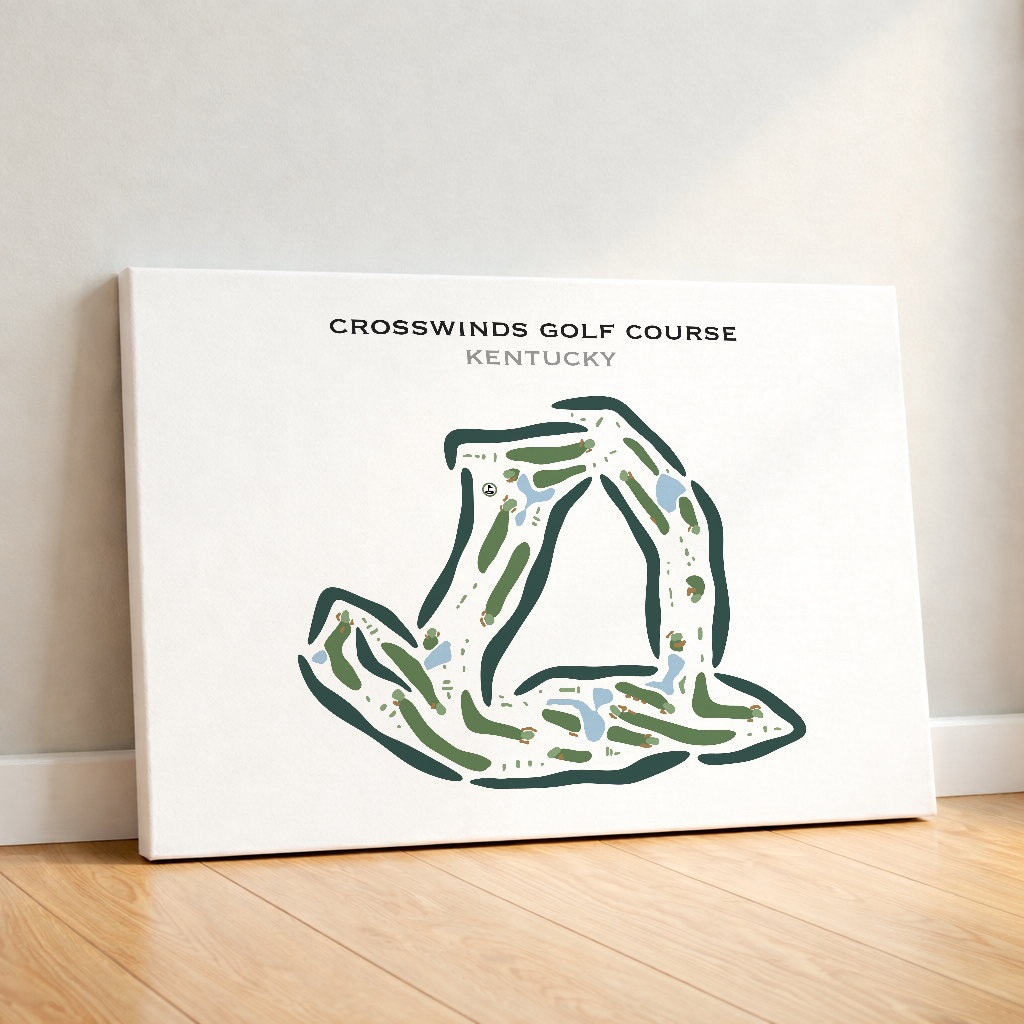CrossWinds Golf Course, Kentucky - Printed Golf Courses