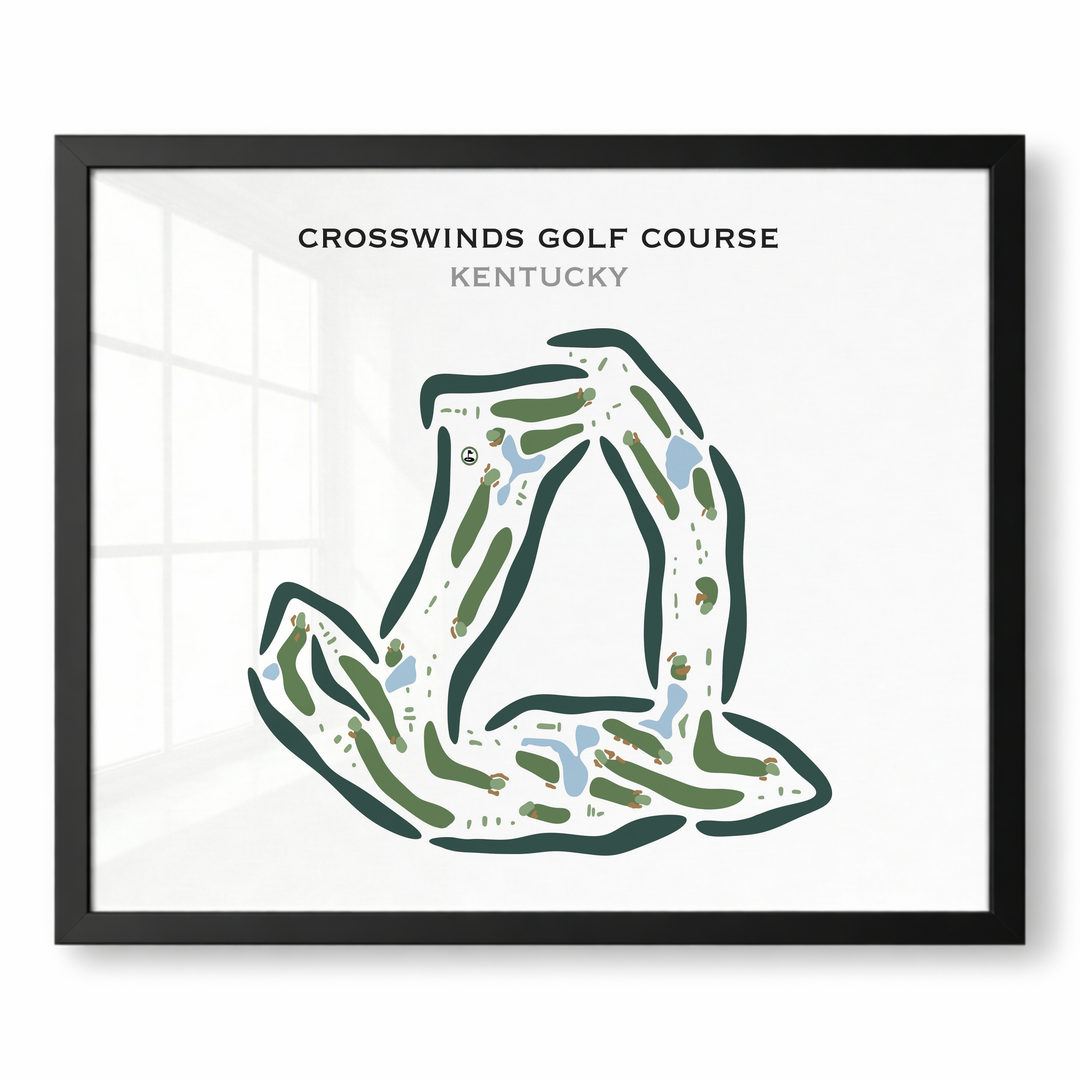 CrossWinds Golf Course, Kentucky - Printed Golf Courses