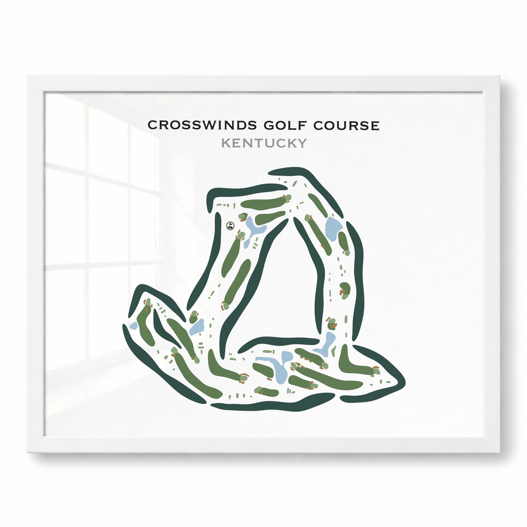 CrossWinds Golf Course, Kentucky - Printed Golf Courses