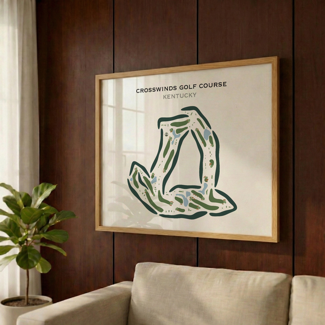 CrossWinds Golf Course, Kentucky - Printed Golf Courses