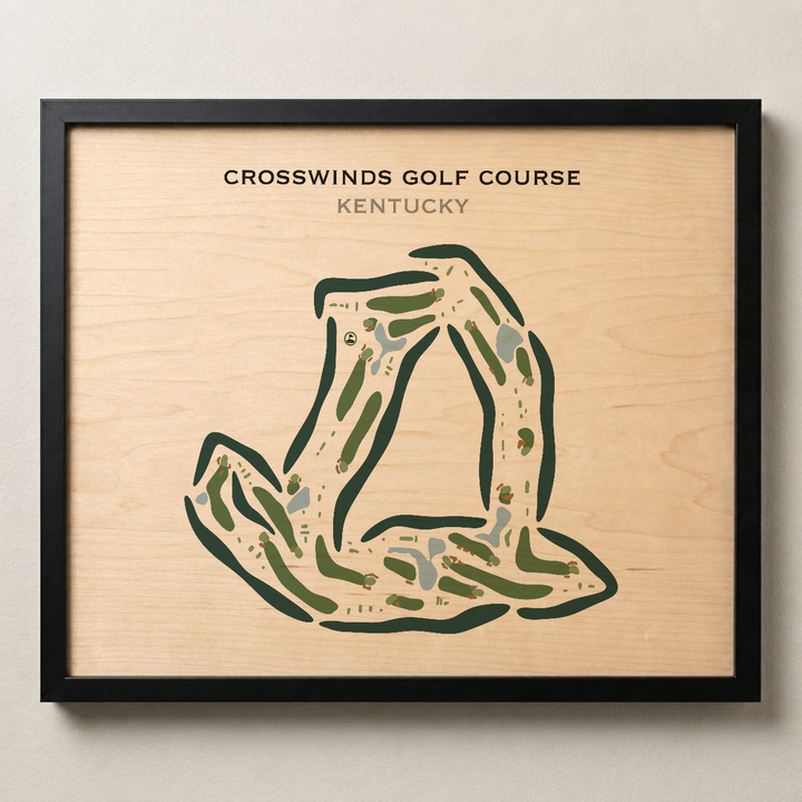 CrossWinds Golf Course, Kentucky - Printed Golf Courses