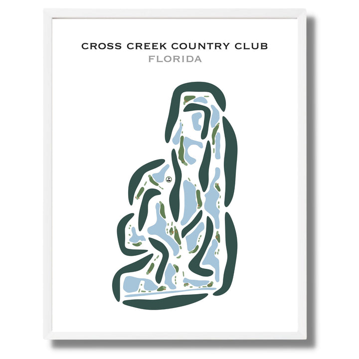Cross Creek Country Club, Florida - Printed Golf Courses