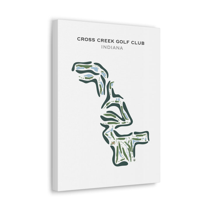 Cross Creek Golf Club, Indiana - Printed Golf Course