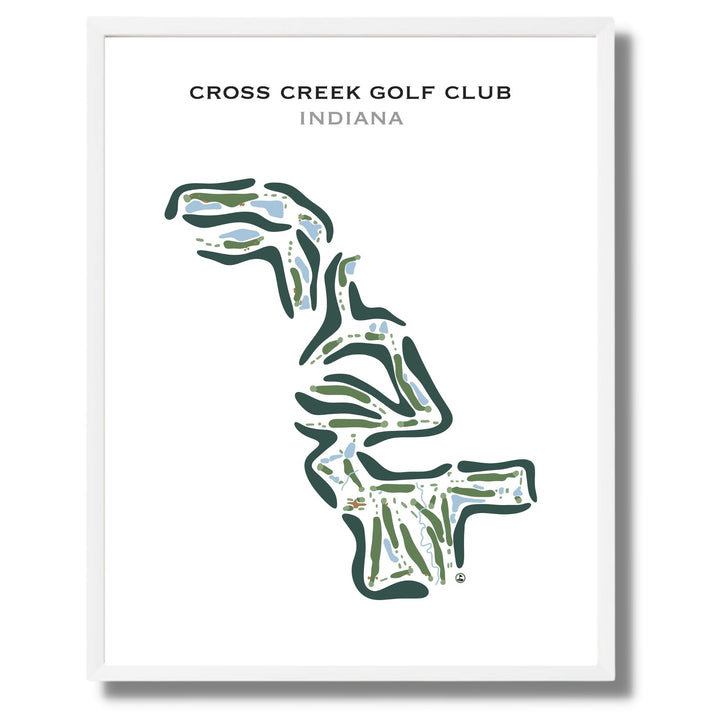Cross Creek Golf Club, Indiana - Printed Golf Course