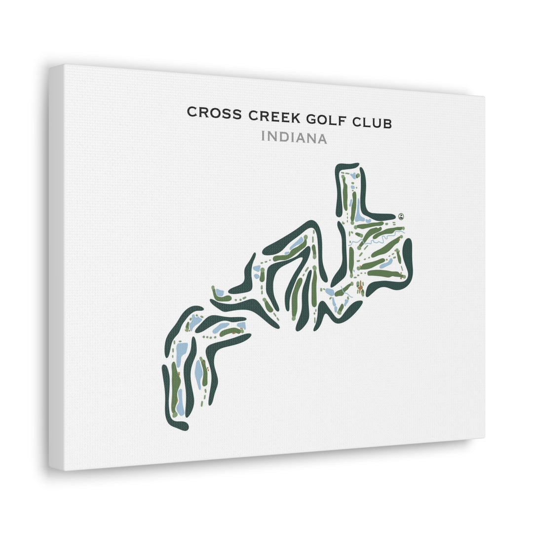 Cross Creek Golf Club, Indiana - Printed Golf Course