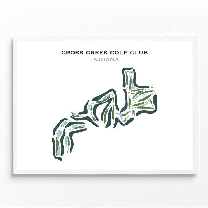 Cross Creek Golf Club, Indiana - Printed Golf Course