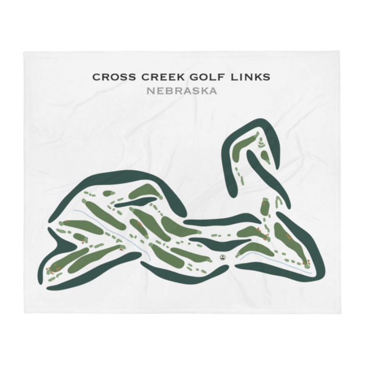 Cross Creek Golf Links, Nebraska - Printed Golf Courses