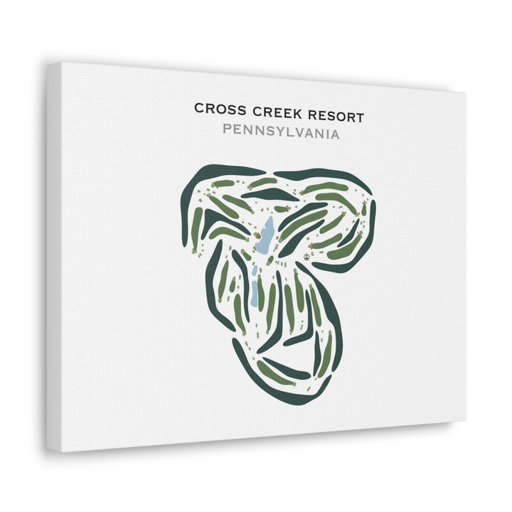 Cross Creek Resort, Pennsylvania - Printed Golf Courses