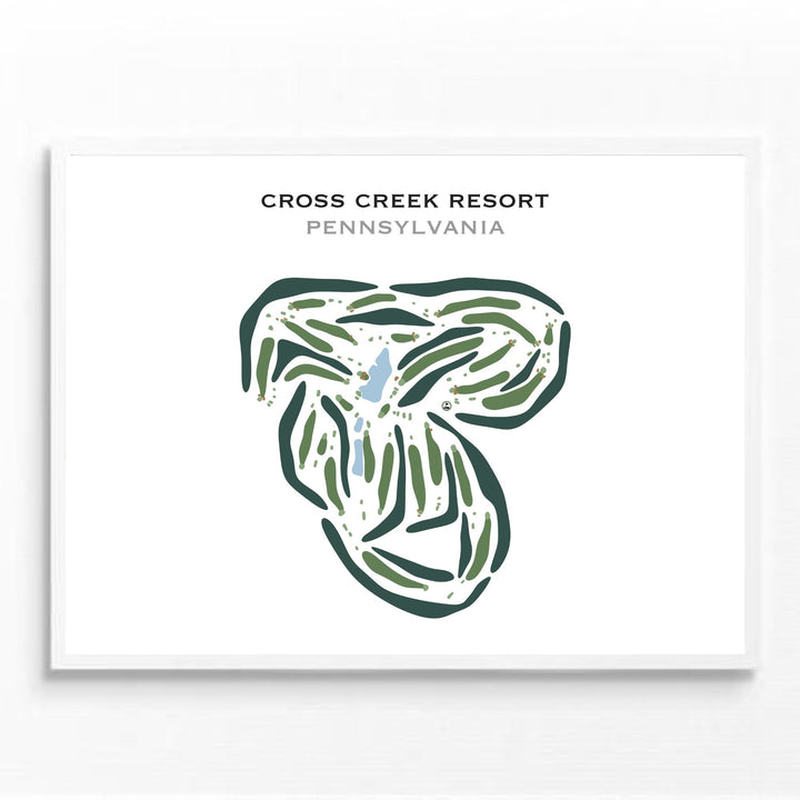 Cross Creek Resort, Pennsylvania - Printed Golf Courses