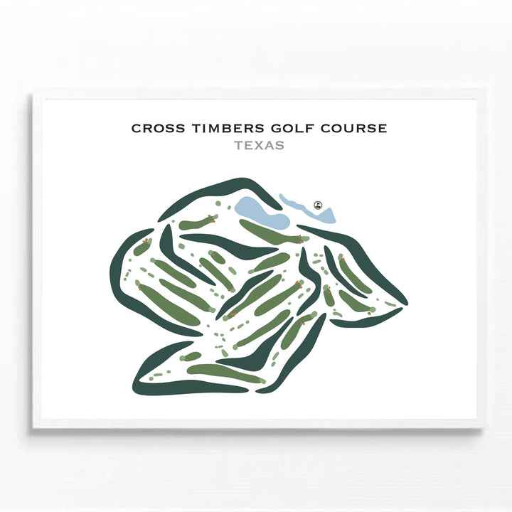 Cross Timbers Golf Course, Texas - Printed Golf Courses