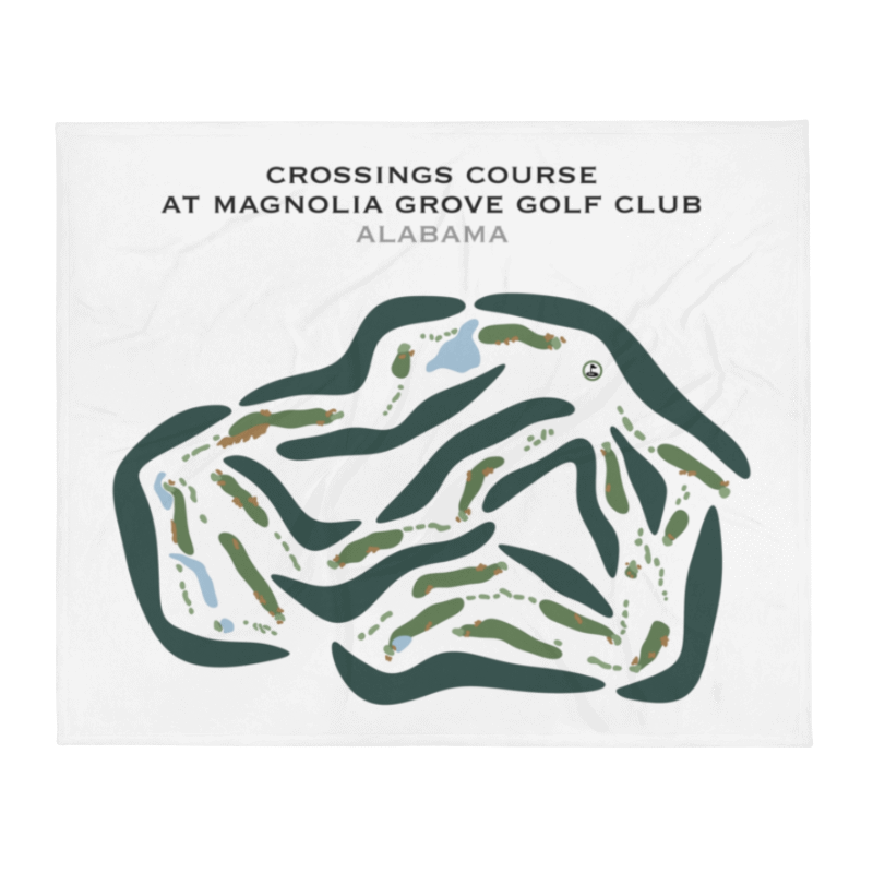 Crossings Course at Magnolia Grove Golf Club, Alabama - Printed Golf Courses