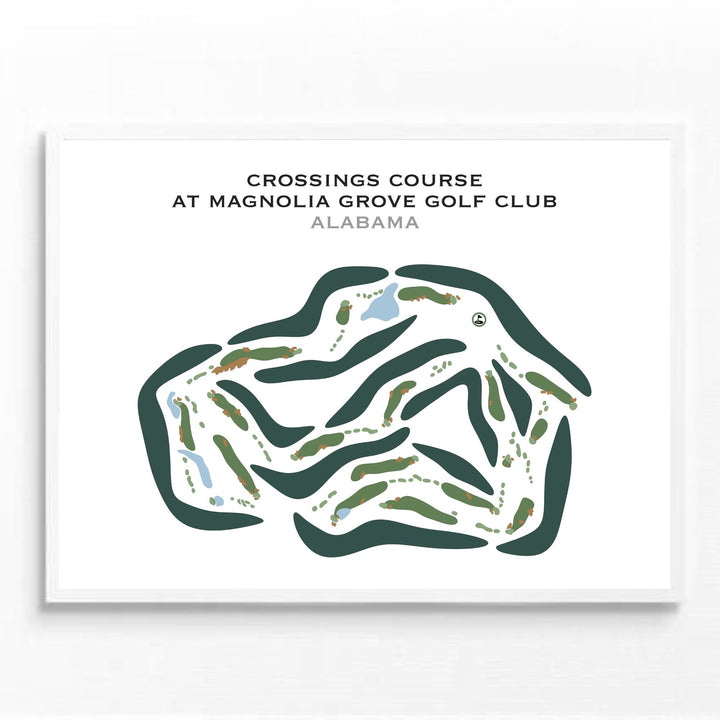 Crossings Course at Magnolia Grove Golf Club, Alabama - Printed Golf Courses