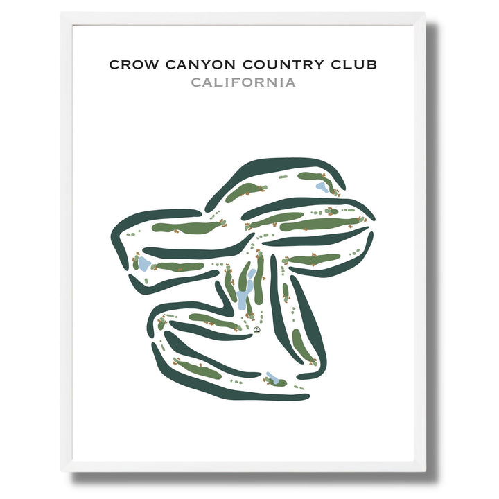 Crow Canyon Country Club, California - Printed Golf Courses