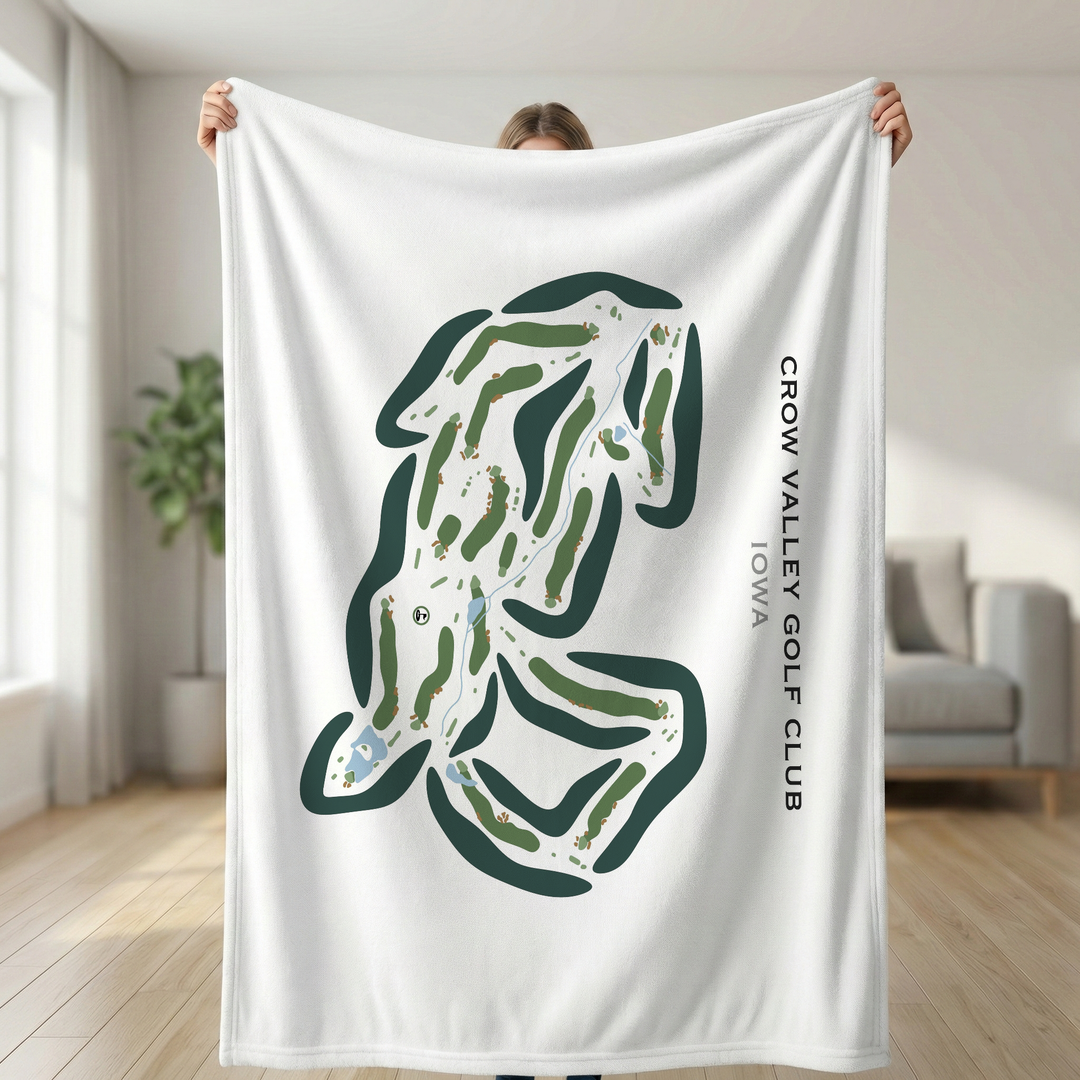 Crow Valley Golf Club, Iowa - Printed Golf Courses