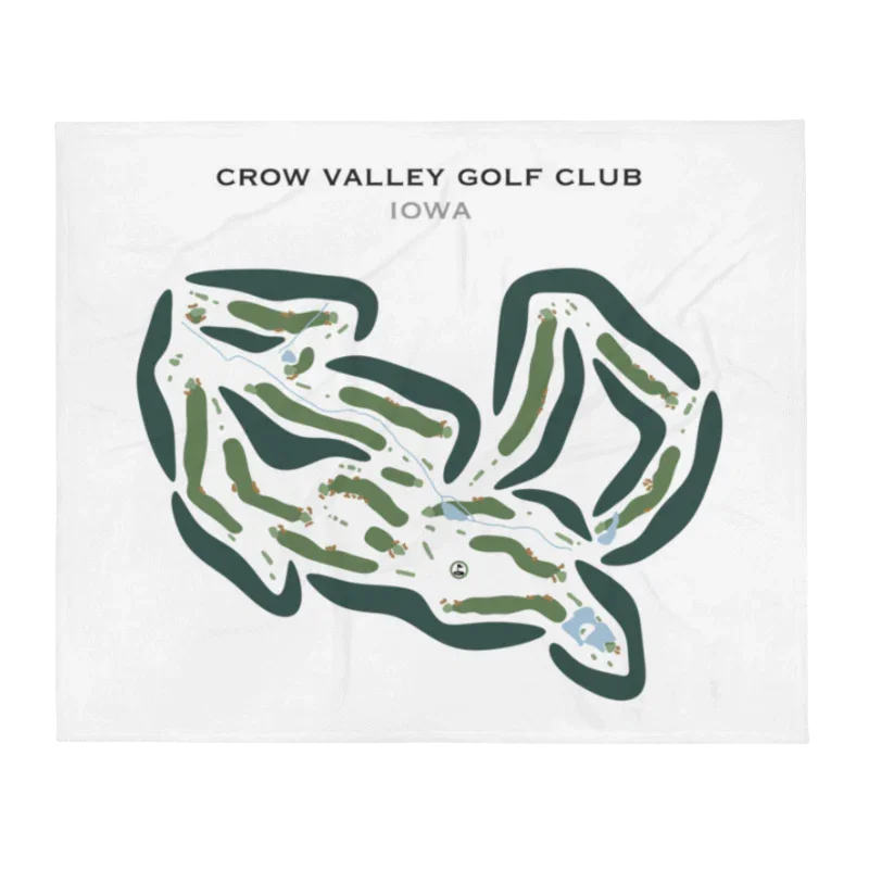 Crow Valley Golf Club, Iowa - Printed Golf Courses