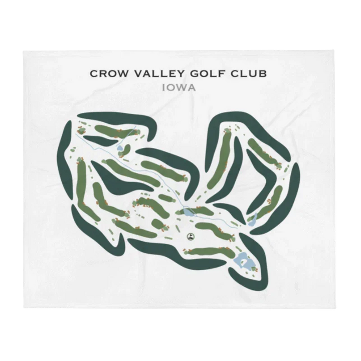 Crow Valley Golf Club, Iowa - Printed Golf Courses
