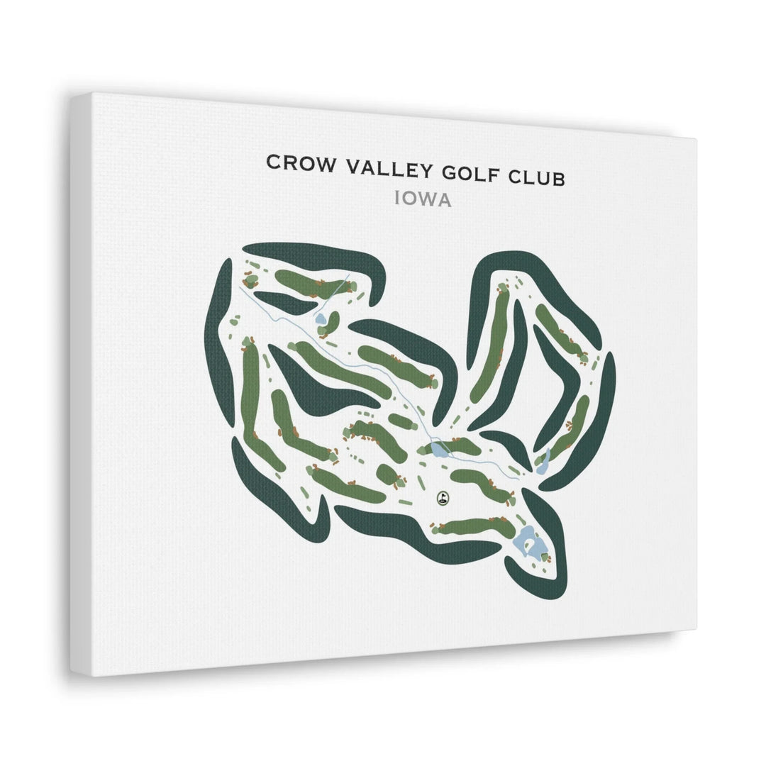 Crow Valley Golf Club, Iowa - Printed Golf Courses