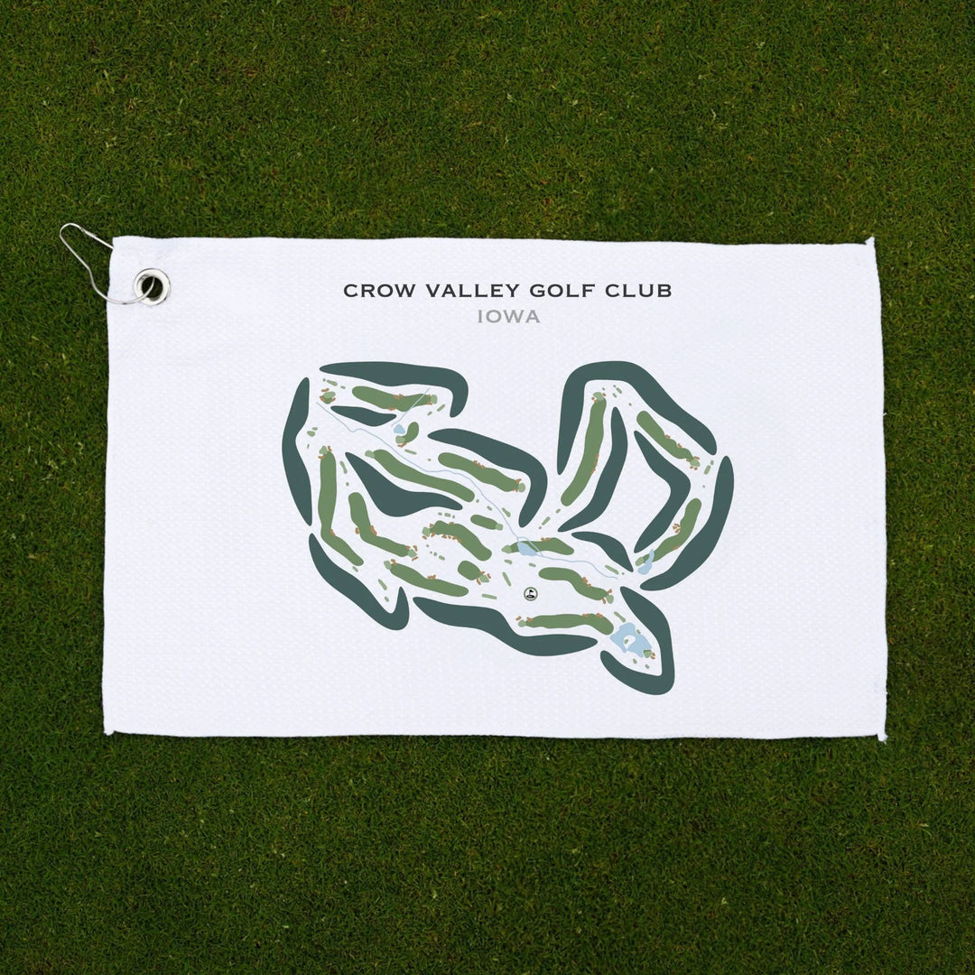 Crow Valley Golf Club, Iowa - Printed Golf Courses