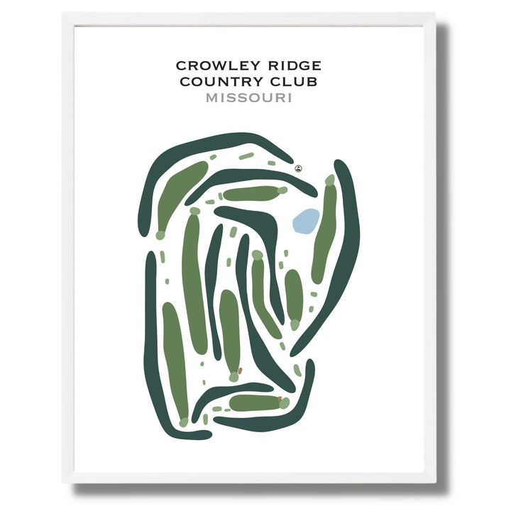 Crowley Ridge Country Club, Missouri - Printed Golf Courses