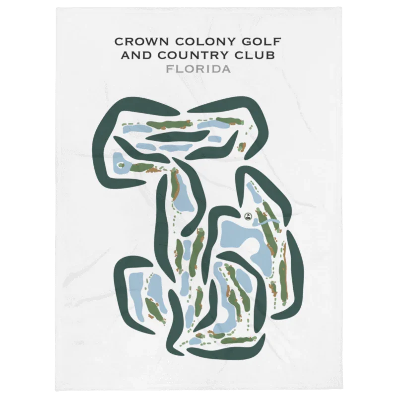 Crown Colony Golf and Country Club, Florida - Printed Golf Courses