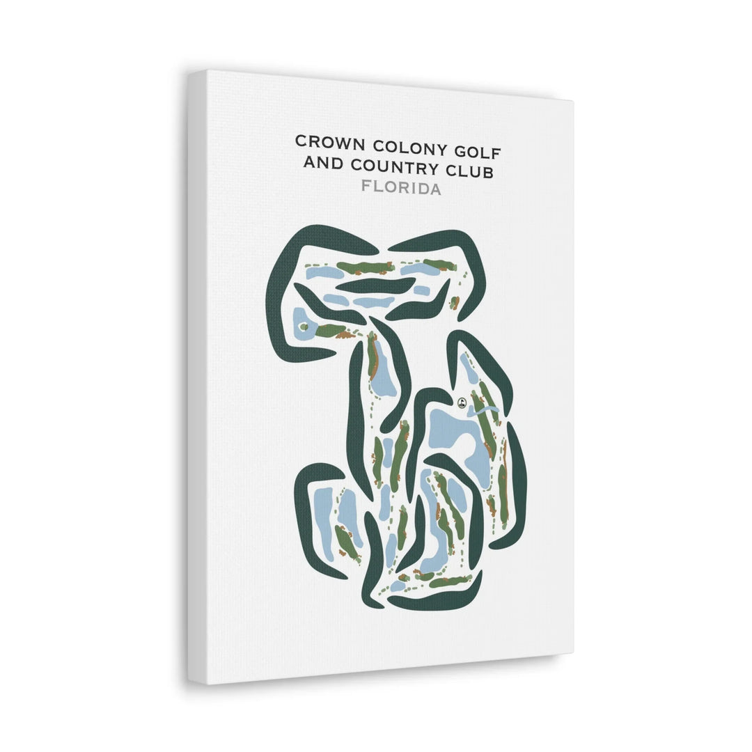 Crown Colony Golf and Country Club, Florida - Printed Golf Courses