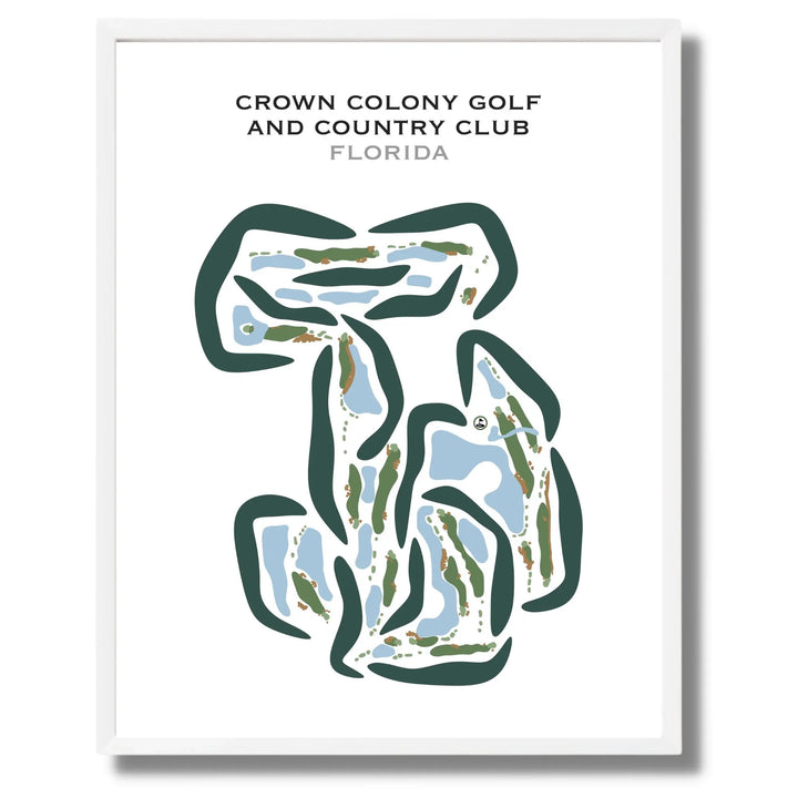 Crown Colony Golf and Country Club, Florida - Printed Golf Courses
