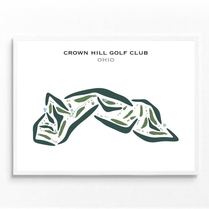 Crown Hill Golf Club, Ohio - Printed Golf Courses