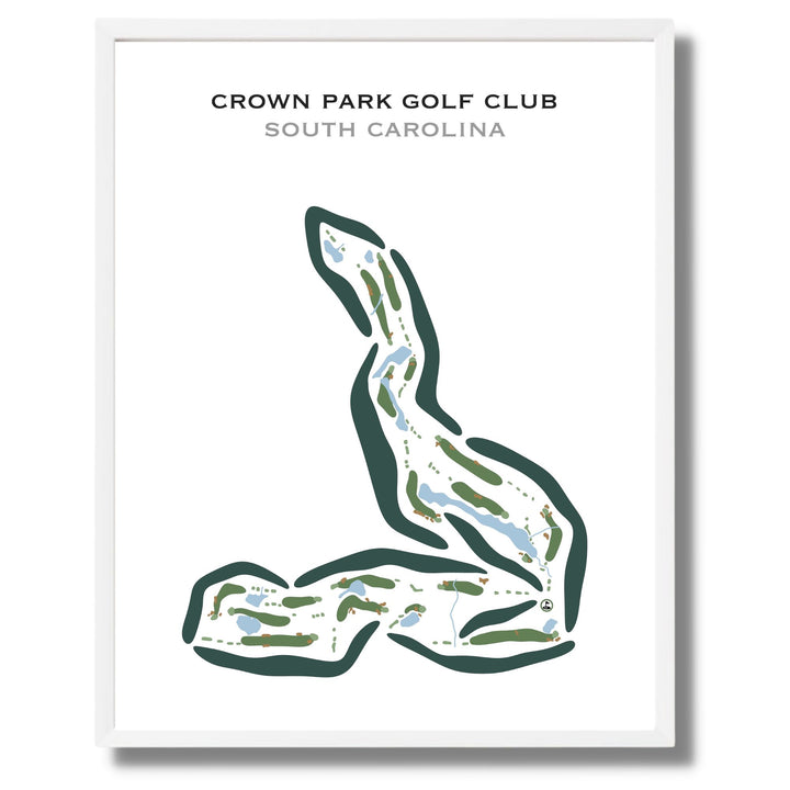 Crown Park Golf Club, South Carolina - Printed Golf Courses