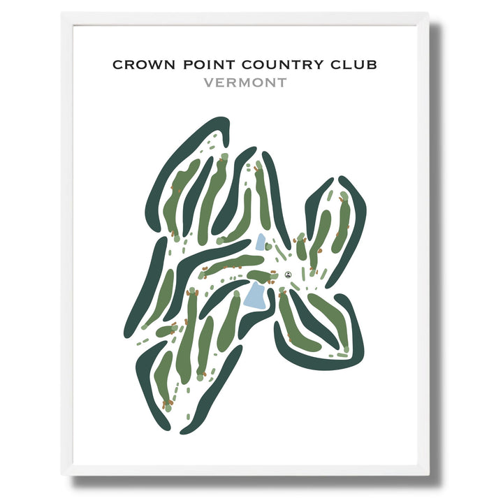 Crown Point Country Club, Vermont - Printed Golf Courses