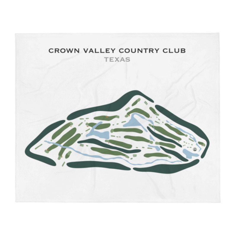 Crown Valley Country Club, Texas - Printed Golf Courses