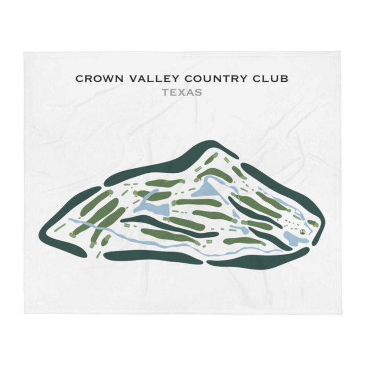 Crown Valley Country Club, Texas - Printed Golf Courses