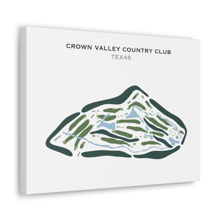 Crown Valley Country Club, Texas - Printed Golf Courses