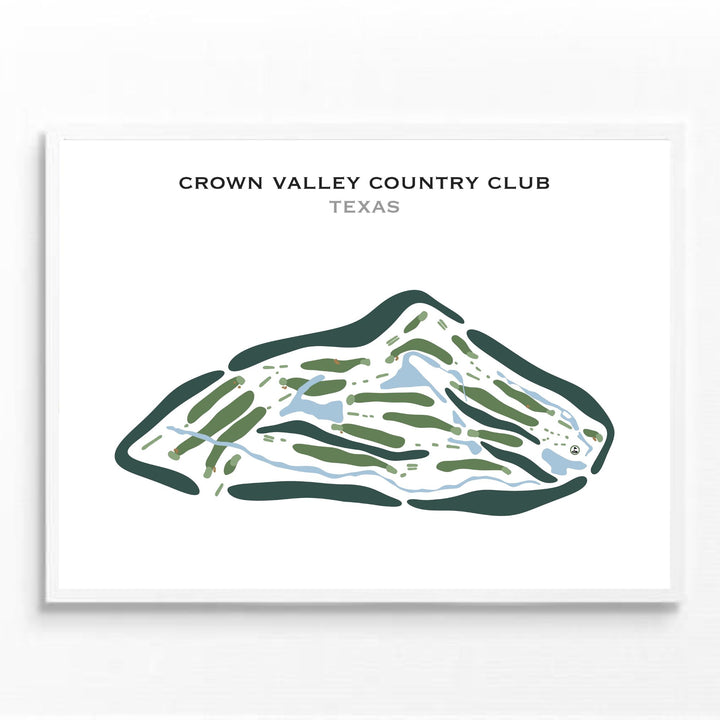 Crown Valley Country Club, Texas - Printed Golf Courses