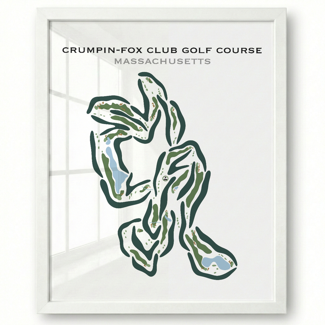 Crumpin-Fox Club Golf Course, Massachusetts - Printed Golf Courses