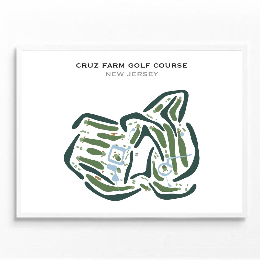 Cruz Farm Golf Course, New Jersey - Printed Golf Courses