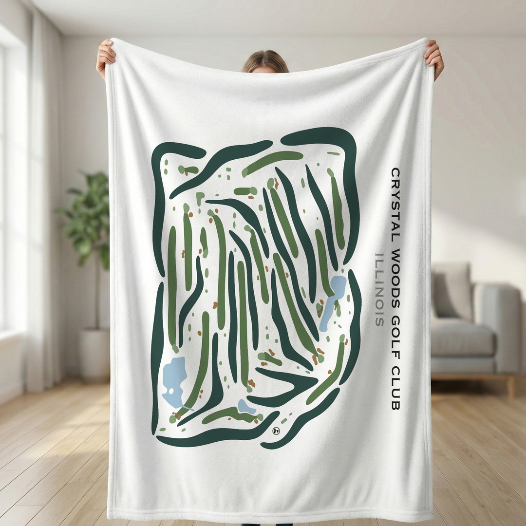 Crystal Woods Golf Club, Illinois - Printed Golf Courses