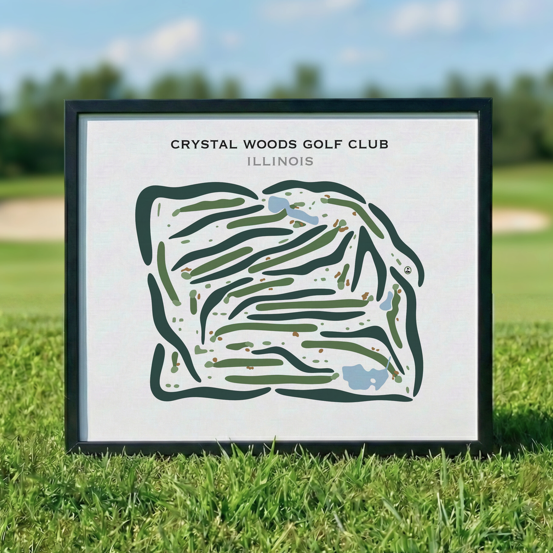 Crystal Woods Golf Club, Illinois - Printed Golf Courses