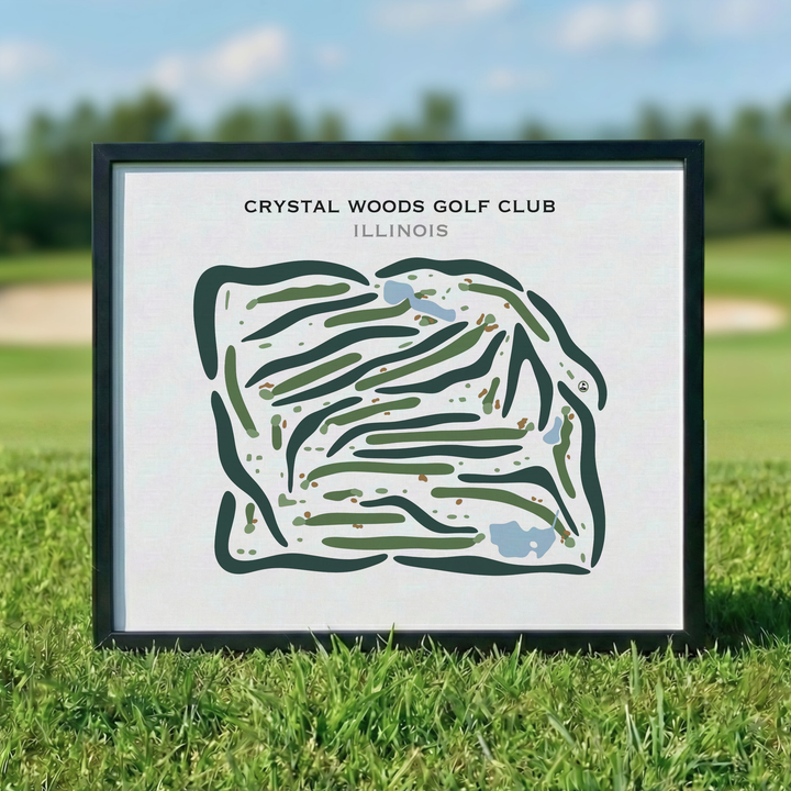 Crystal Woods Golf Club, Illinois - Printed Golf Courses