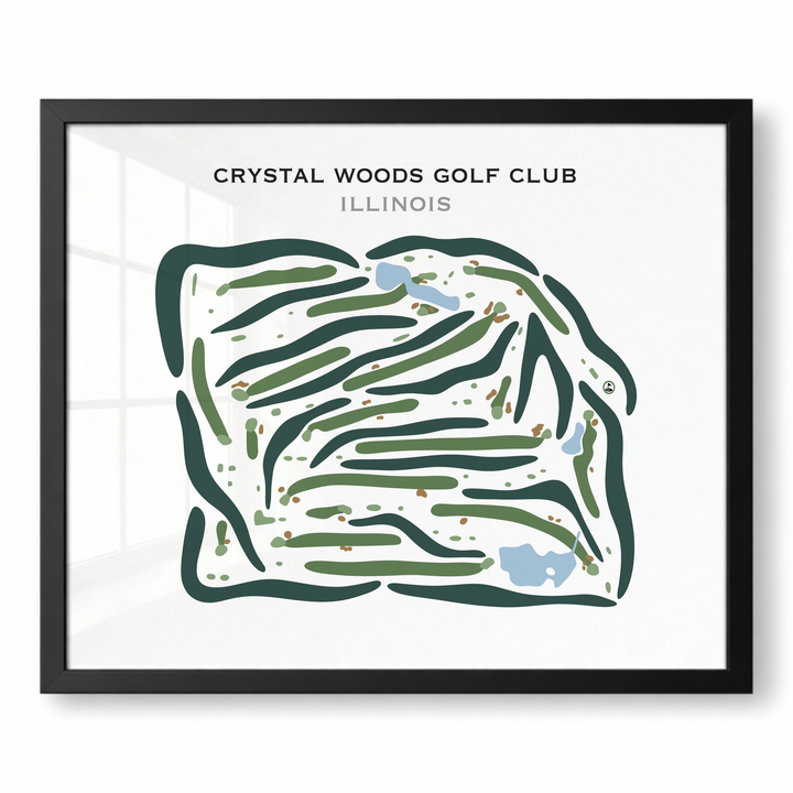Crystal Woods Golf Club, Illinois - Printed Golf Courses