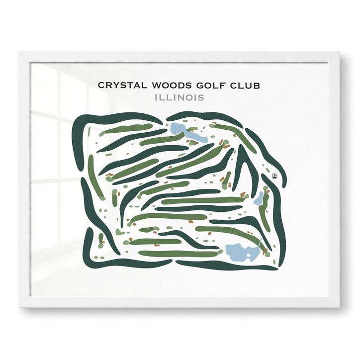 Crystal Woods Golf Club, Illinois - Printed Golf Courses
