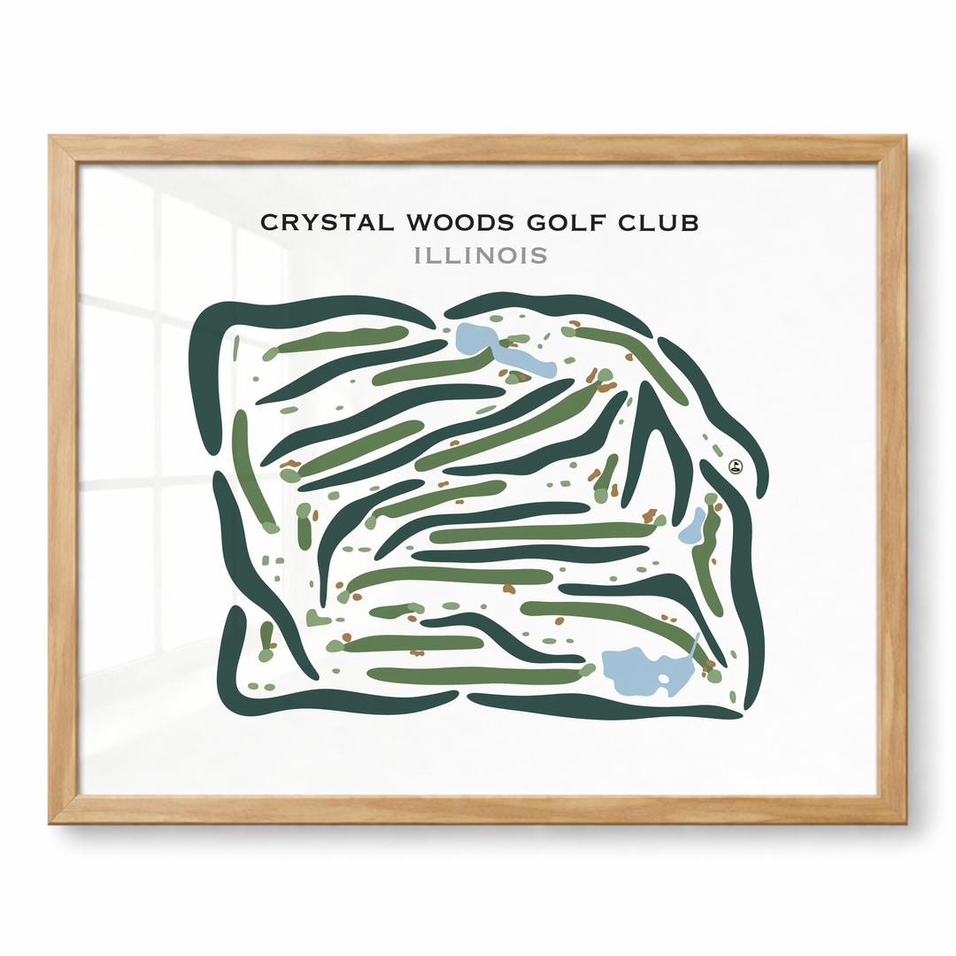 Crystal Woods Golf Club, Illinois - Printed Golf Courses