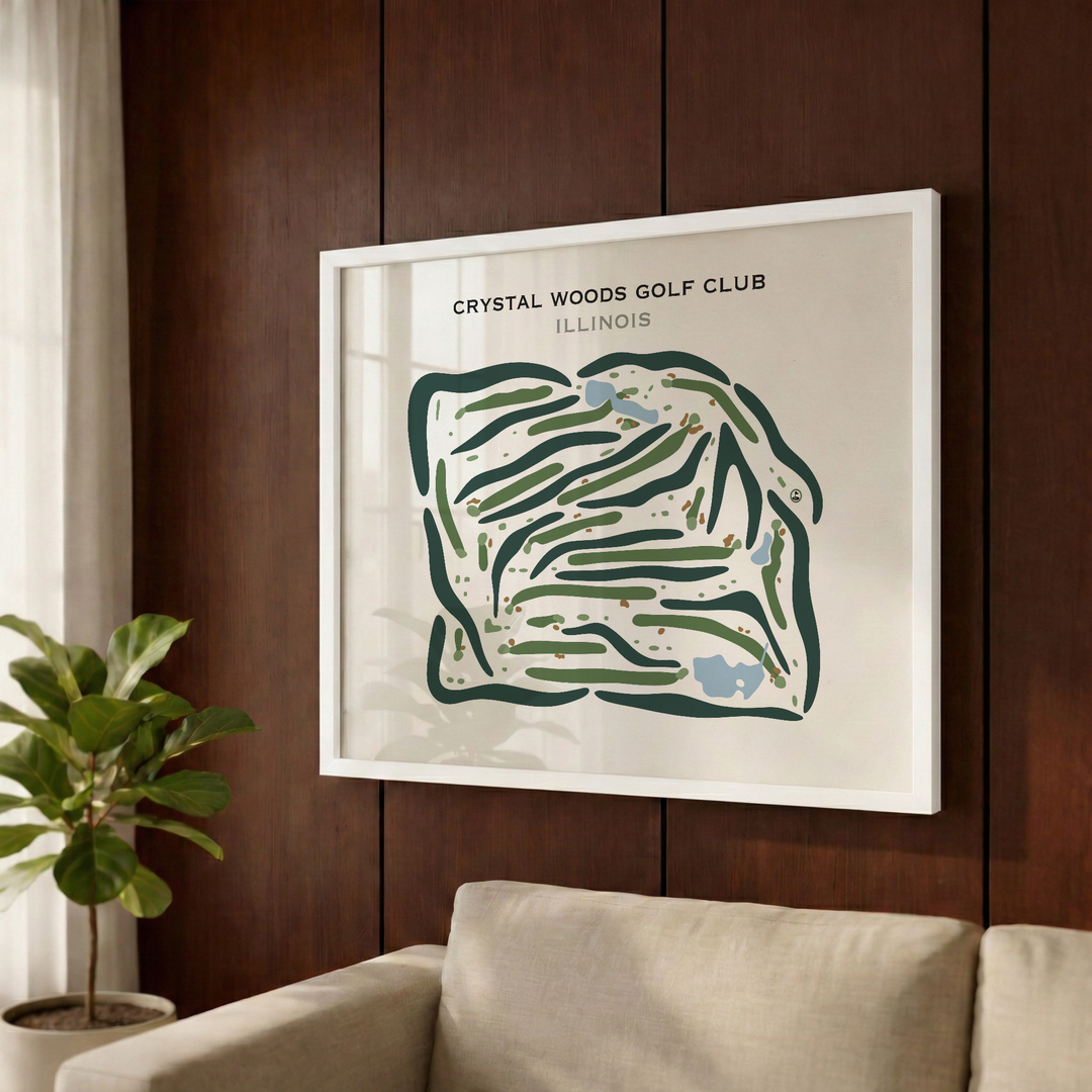 Crystal Woods Golf Club, Illinois - Printed Golf Courses