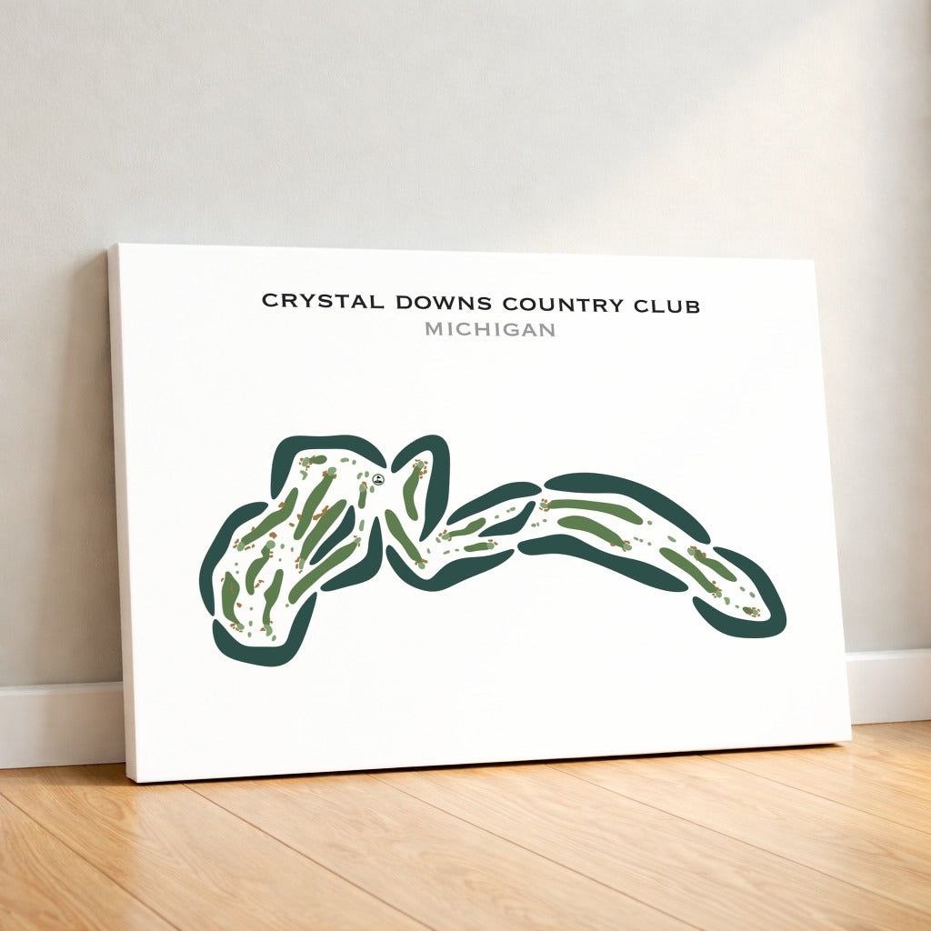 Crystal Downs Country Club, Michigan - Printed Golf Course
