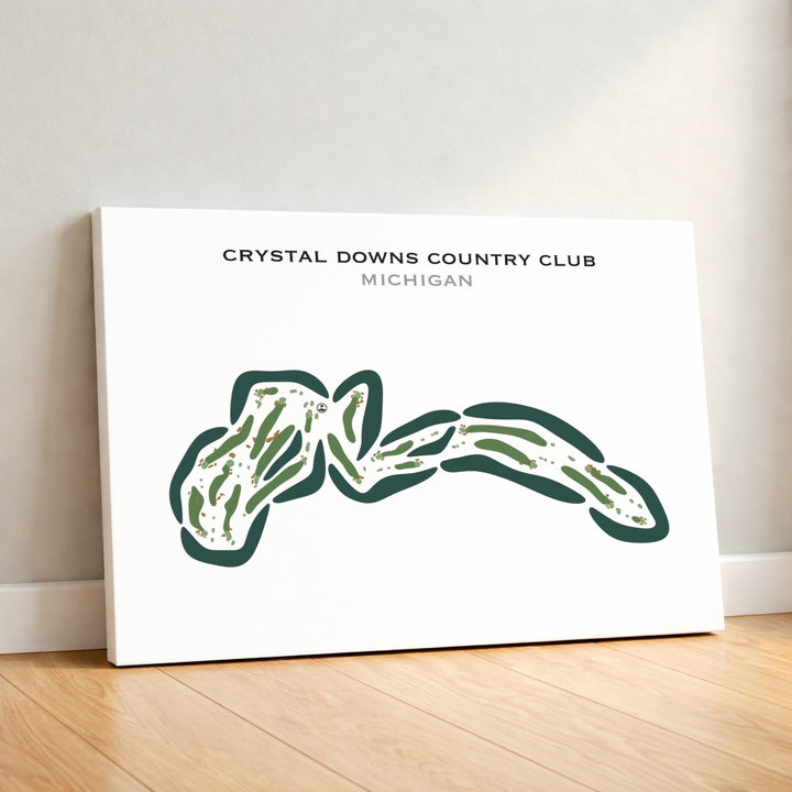 Crystal Downs Country Club, Michigan - Printed Golf Course