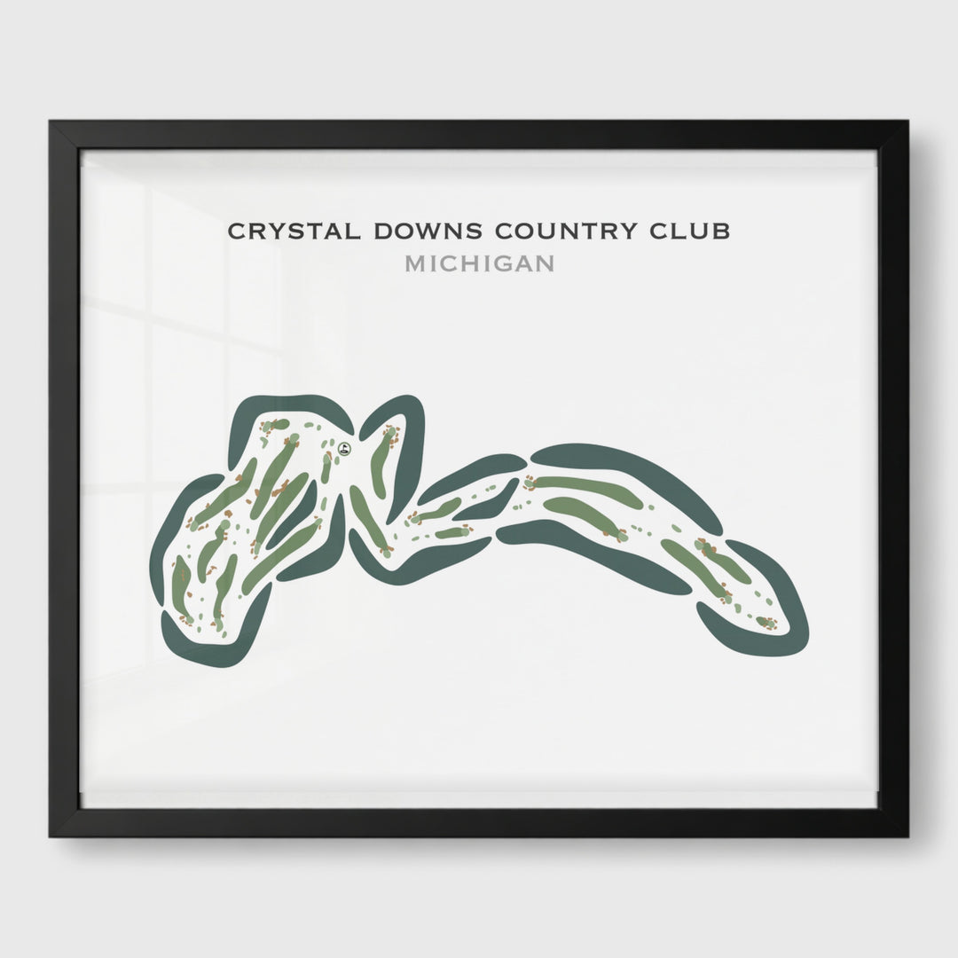 Crystal Downs Country Club, Michigan - Printed Golf Course