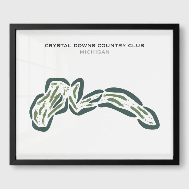 Crystal Downs Country Club, Michigan - Printed Golf Course