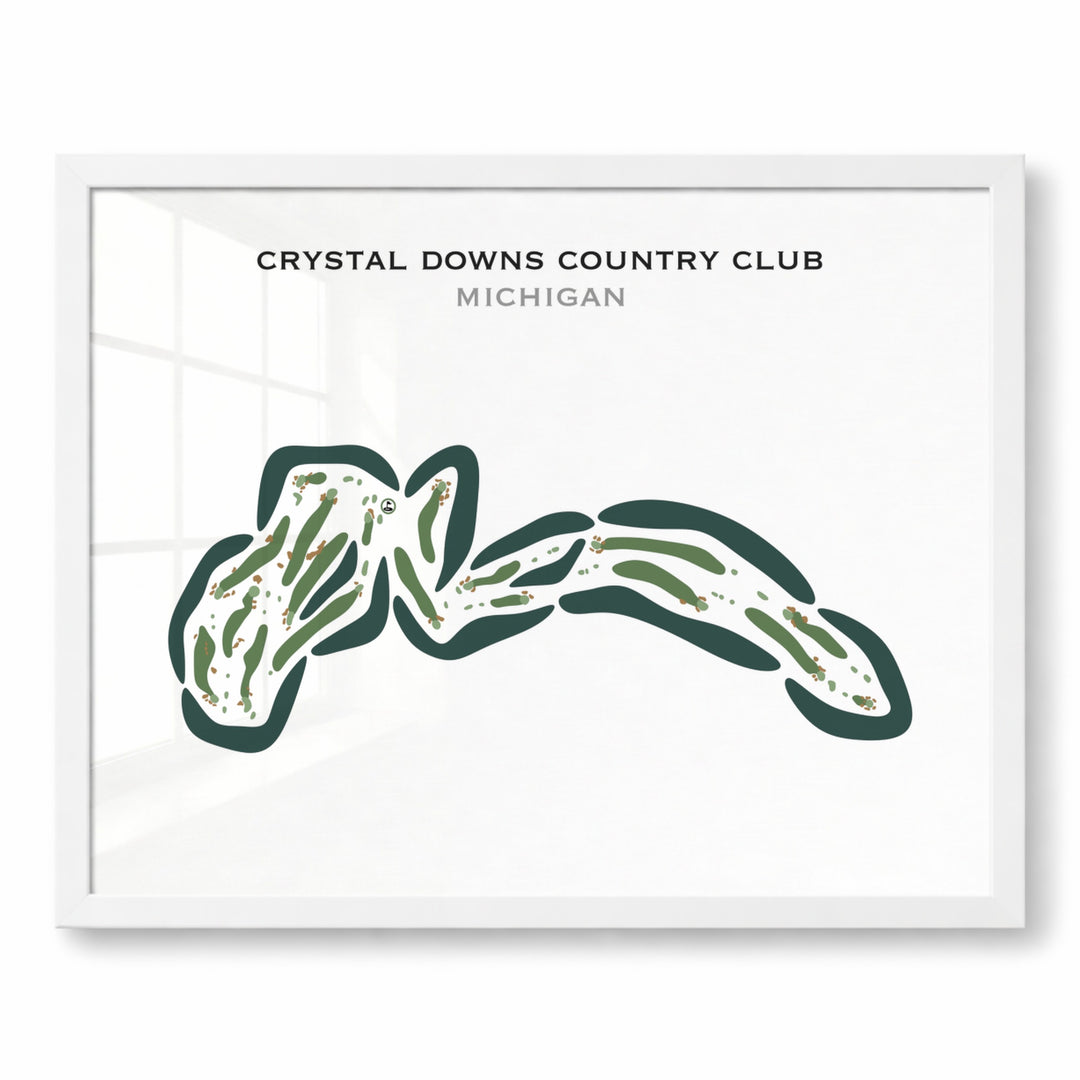 Crystal Downs Country Club, Michigan - Printed Golf Course